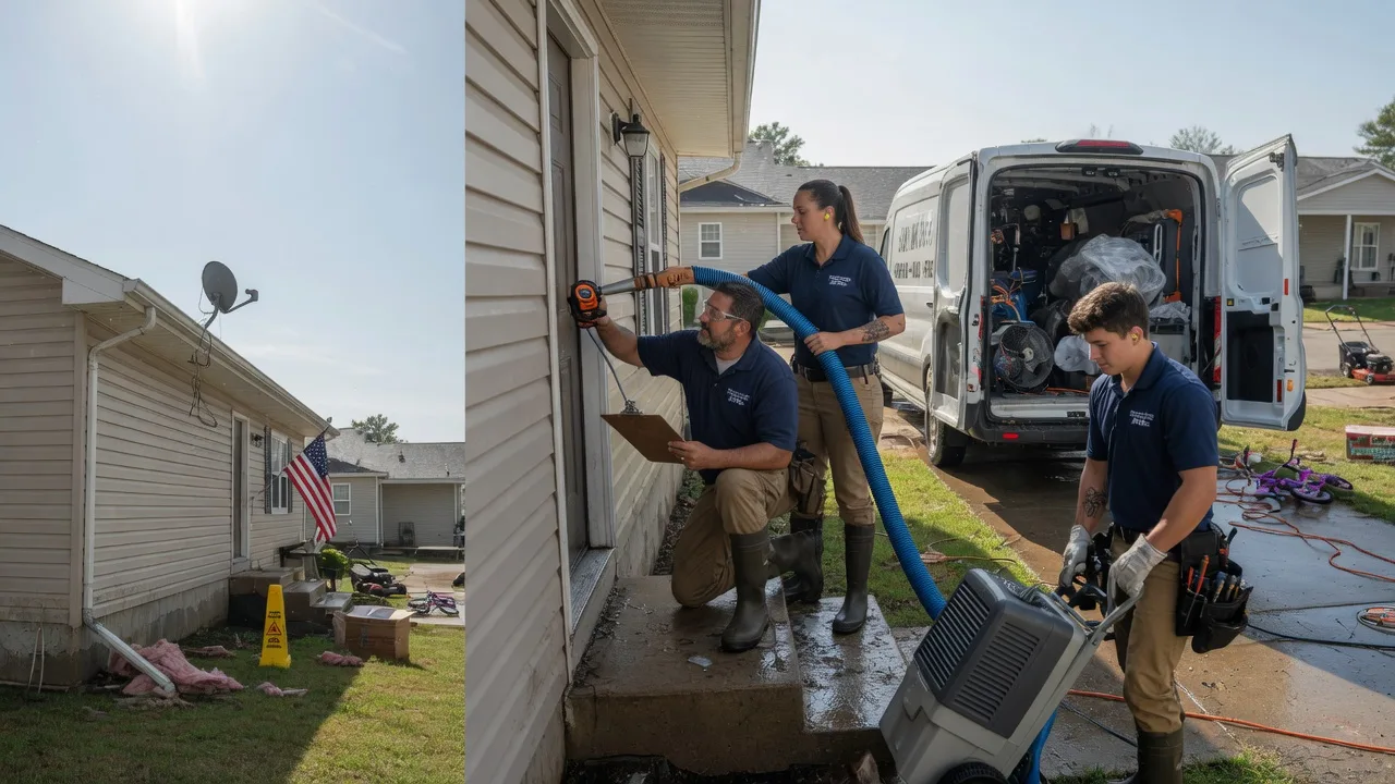 Ceiling Water Damage Restoration in Ramona, OK near me